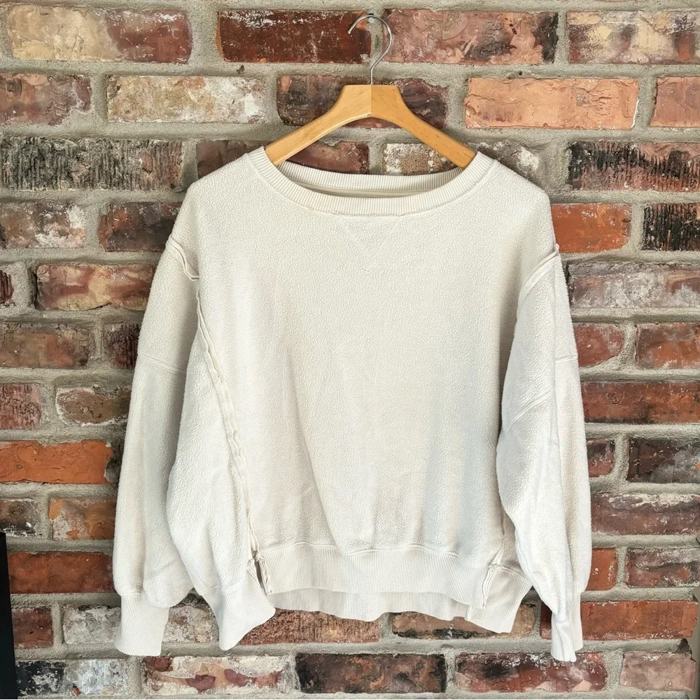 American Eagle Big Hug Reversible Fleece Sweatshirt, XS - Picture 2 of 6